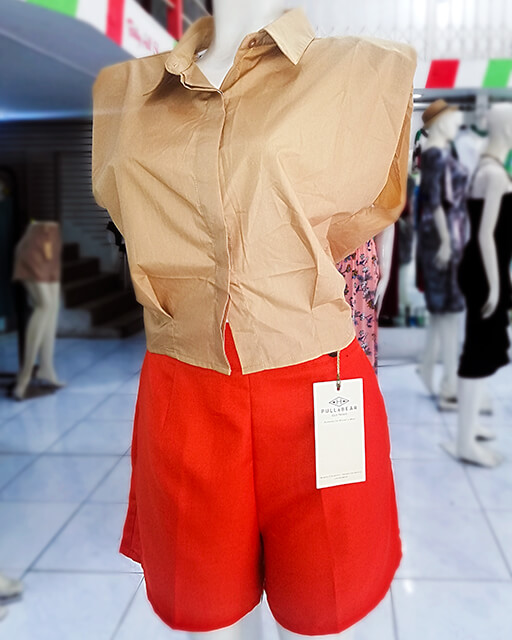 Blusa Cien Color Caqui - Imagen 2