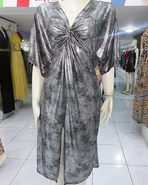 Vestido Janette Plus Plata