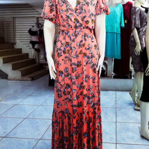 Vestido Tri'g Floreado Melón